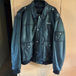Harley Davidson Mens 2xl Black Leather Motorcycle Jacket Removable Liner Zip